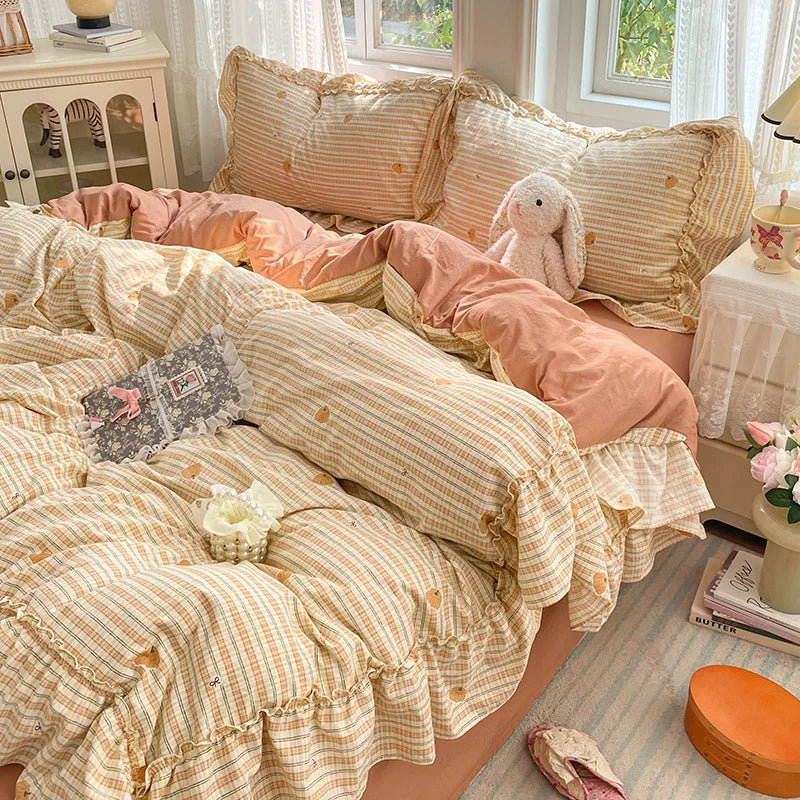 Princess Style French Printed Bedding Set