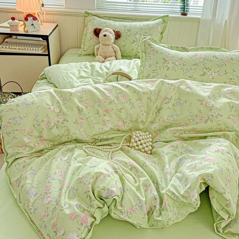 Red Rose Bedding Set
