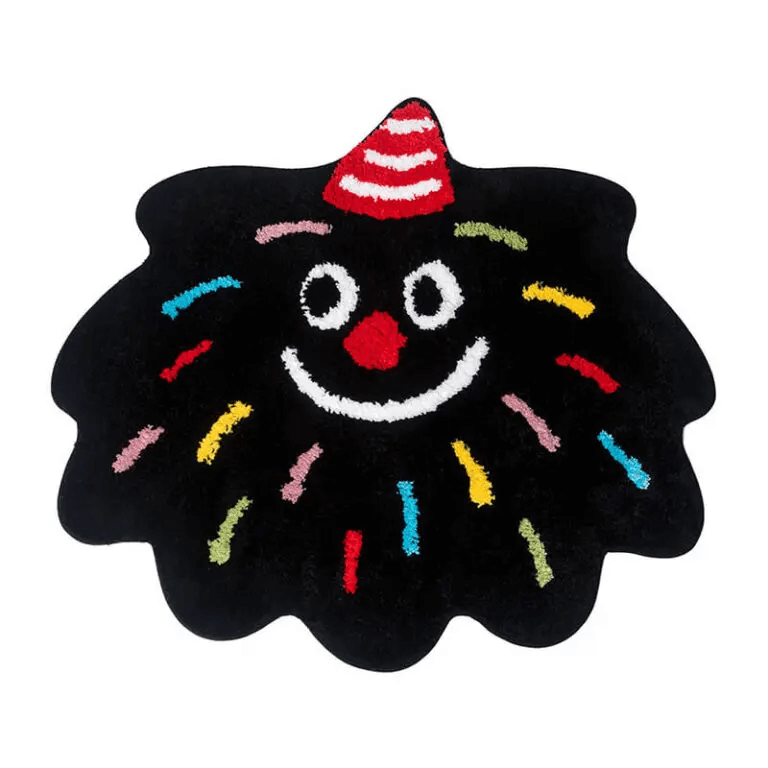 Birthday Clown Rug Mat Aesthetic Room Decor Carpet