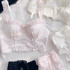 Soft Girl Angel Princess 2-Piece Fairy Lingerie Set