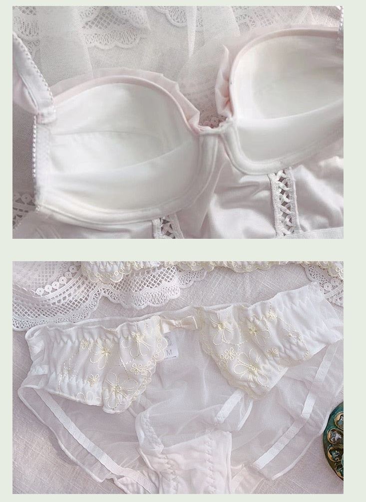 Soft Girl Angel Princess 2-Piece Fairy Lingerie Set