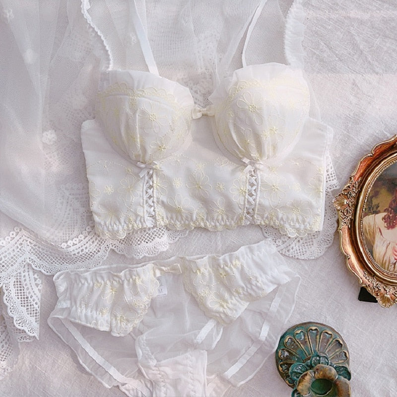 Soft Girl Angel Princess 2-Piece Fairy Lingerie Set