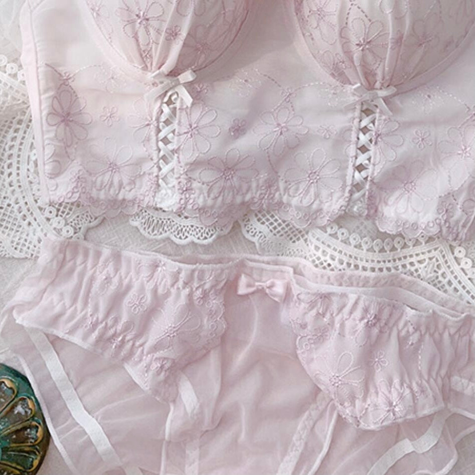 Soft Girl Angel Princess 2-Piece Fairy Lingerie Set