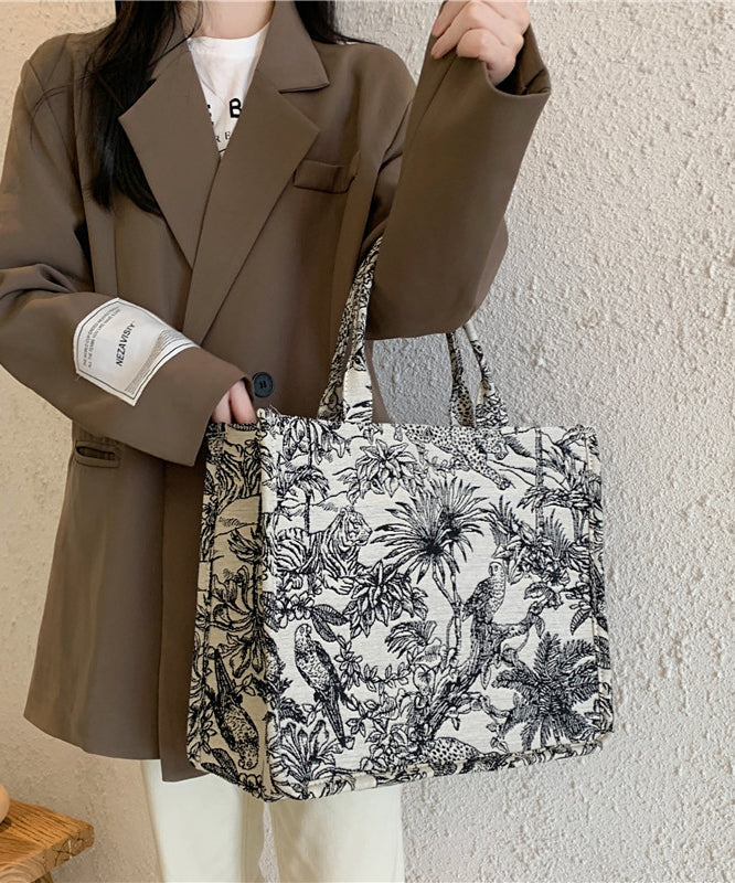 Spring Jacquard Embroidered Large Capacity Handbag