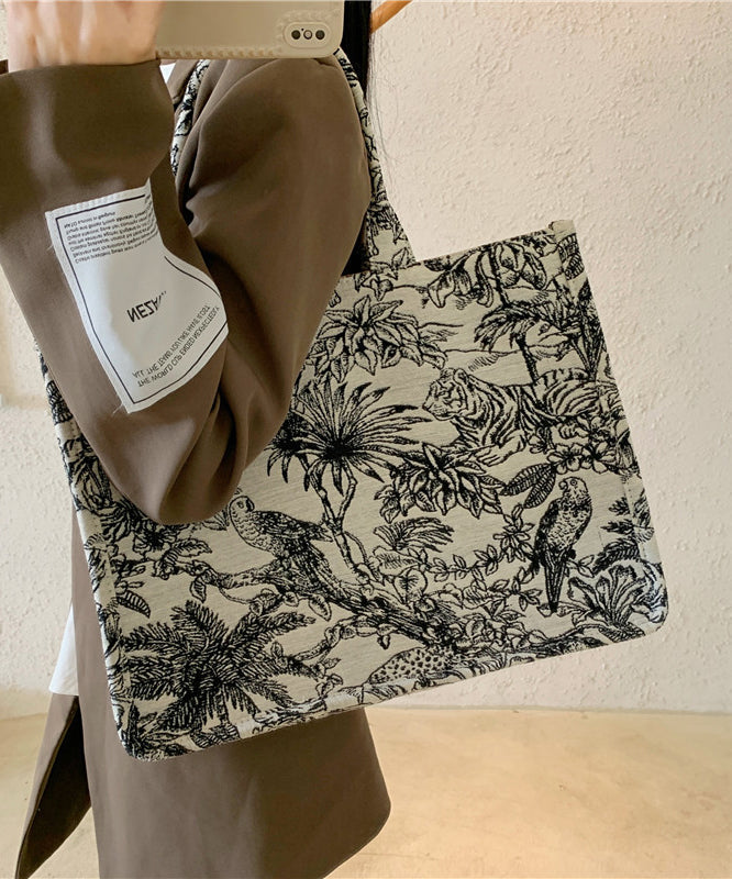 Spring Jacquard Embroidered Large Capacity Handbag