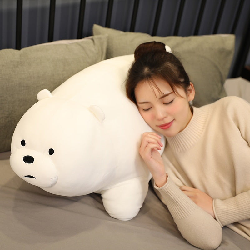 Stand Bare Bear Plüschtiere Kinder Kuscheltiere Cartoon Figur Plüschpuppe Kissen Weiches süßes Plüschzeug Geburtstagsgeschenk Kinder 