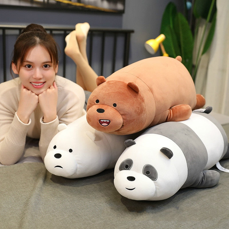 Stand Bare Bear Plüschtiere Kinder Kuscheltiere Cartoon Figur Plüschpuppe Kissen Weiches süßes Plüschzeug Geburtstagsgeschenk Kinder 