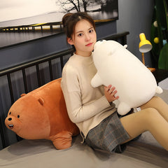 Stand Bare Bear Plüschtiere Kinder Kuscheltiere Cartoon Figur Plüschpuppe Kissen Weiches süßes Plüschzeug Geburtstagsgeschenk Kinder 