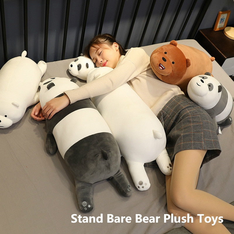 Stand Bare Bear Plüschtiere Kinder Kuscheltiere Cartoon Figur Plüschpuppe Kissen Weiches süßes Plüschzeug Geburtstagsgeschenk Kinder 