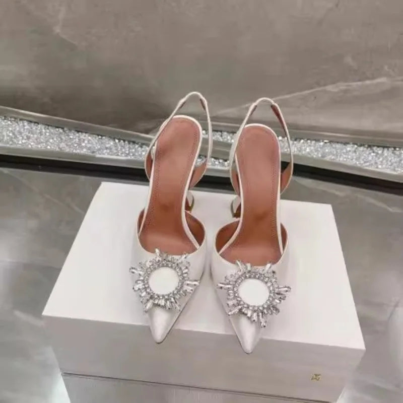 Star style Women Satin Pumps