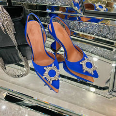 Star style Women Satin Pumps