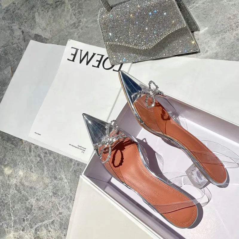 Star style Women Satin Pumps