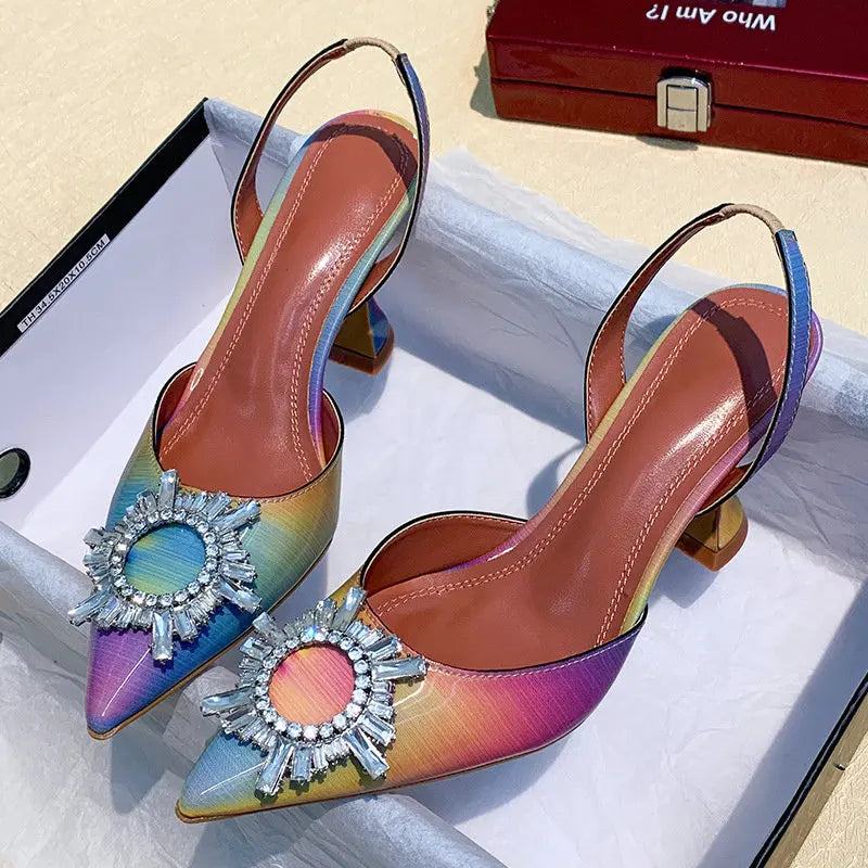 Star style Women Satin Pumps