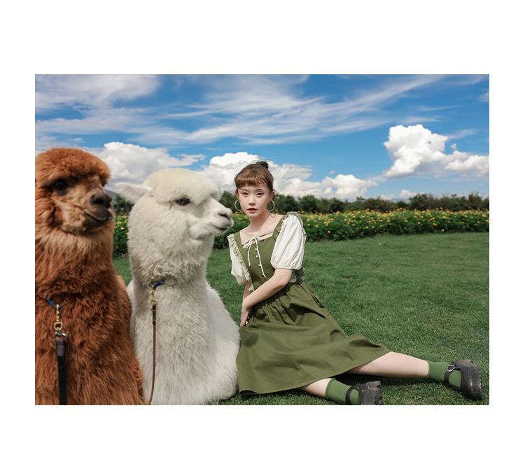 The Green Witch Cottagecore Dress