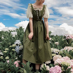The Green Witch Cottagecore Dress