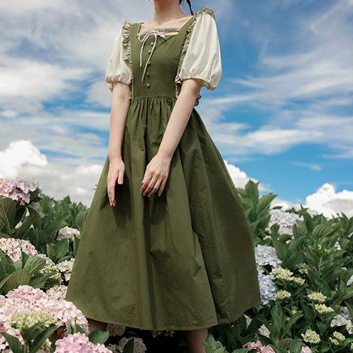 The Green Witch Cottagecore Dress