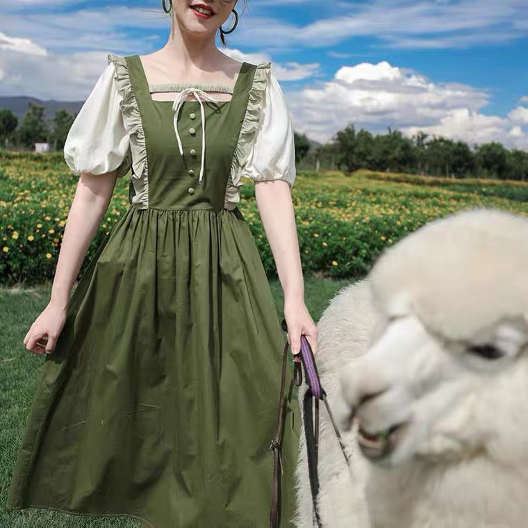 The Green Witch Cottagecore Dress
