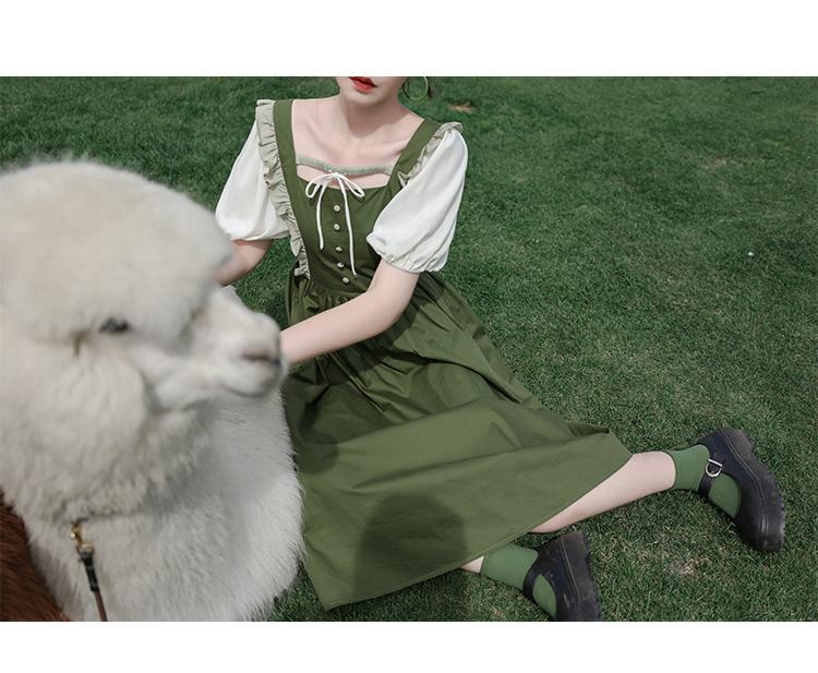 The Green Witch Cottagecore Dress
