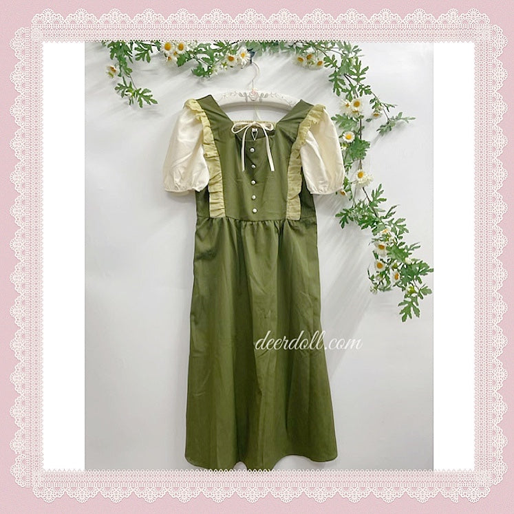 The Green Witch Cottagecore Dress