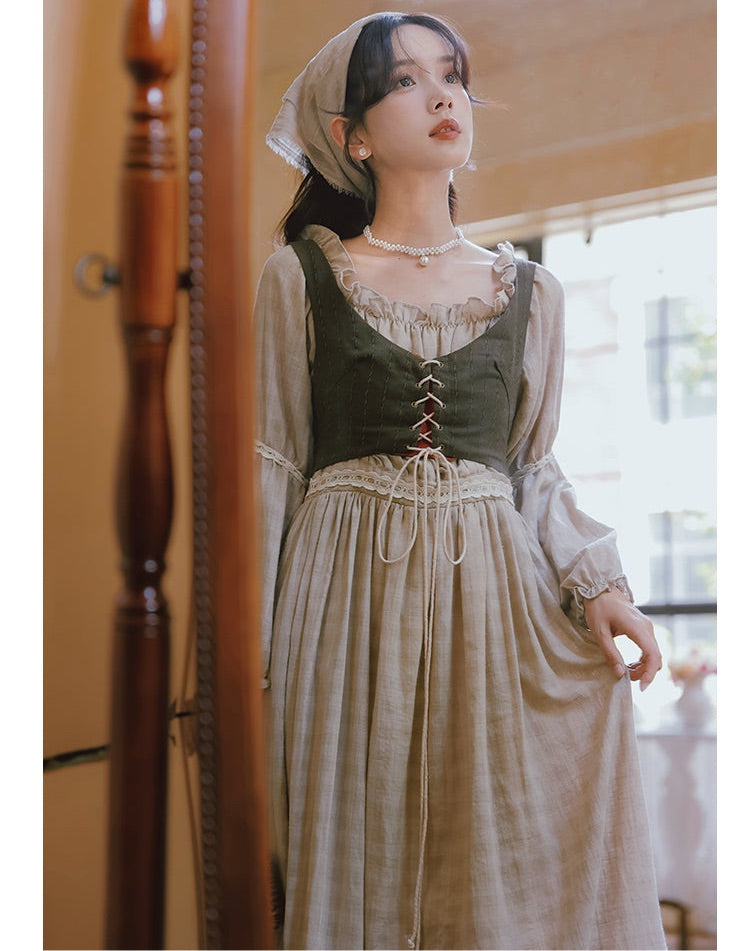 Tree Moss Cottagecore Dress Set