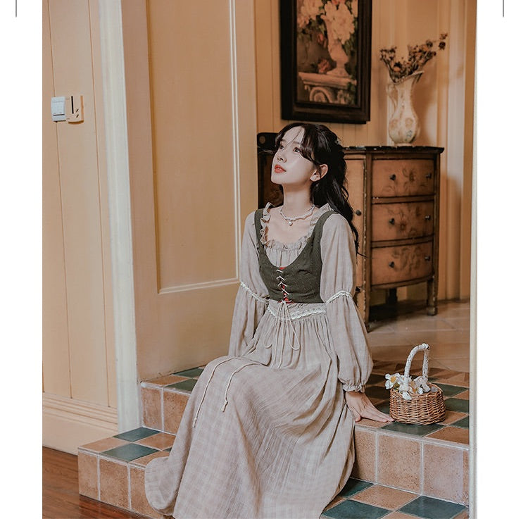 Tree Moss Cottagecore Dress Set