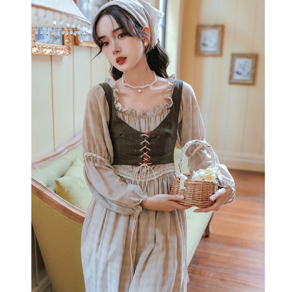 Tree Moss Cottagecore Dress Set