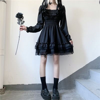 Vampire Tears Gothic Princess Dunkles Lolita Minikleid