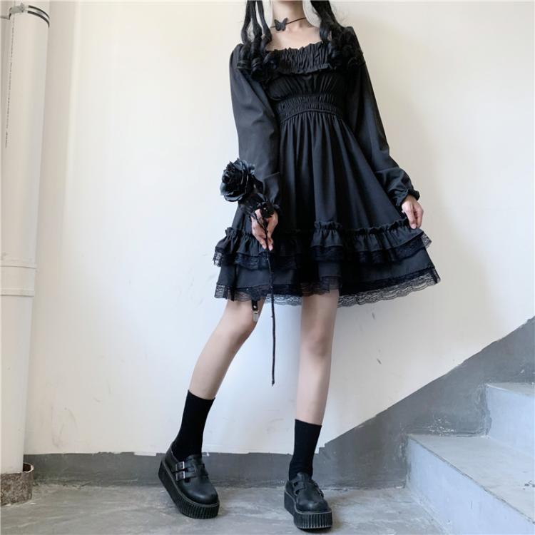 Vampire Tears Gothic Princess Dunkles Lolita Minikleid