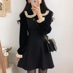 Velvet & Lace Peter Pan Collar Blouse