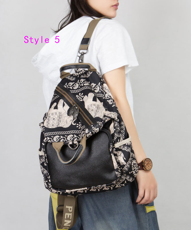 Versatile Large Capacity Printed One Shoulder Crossbody Bag