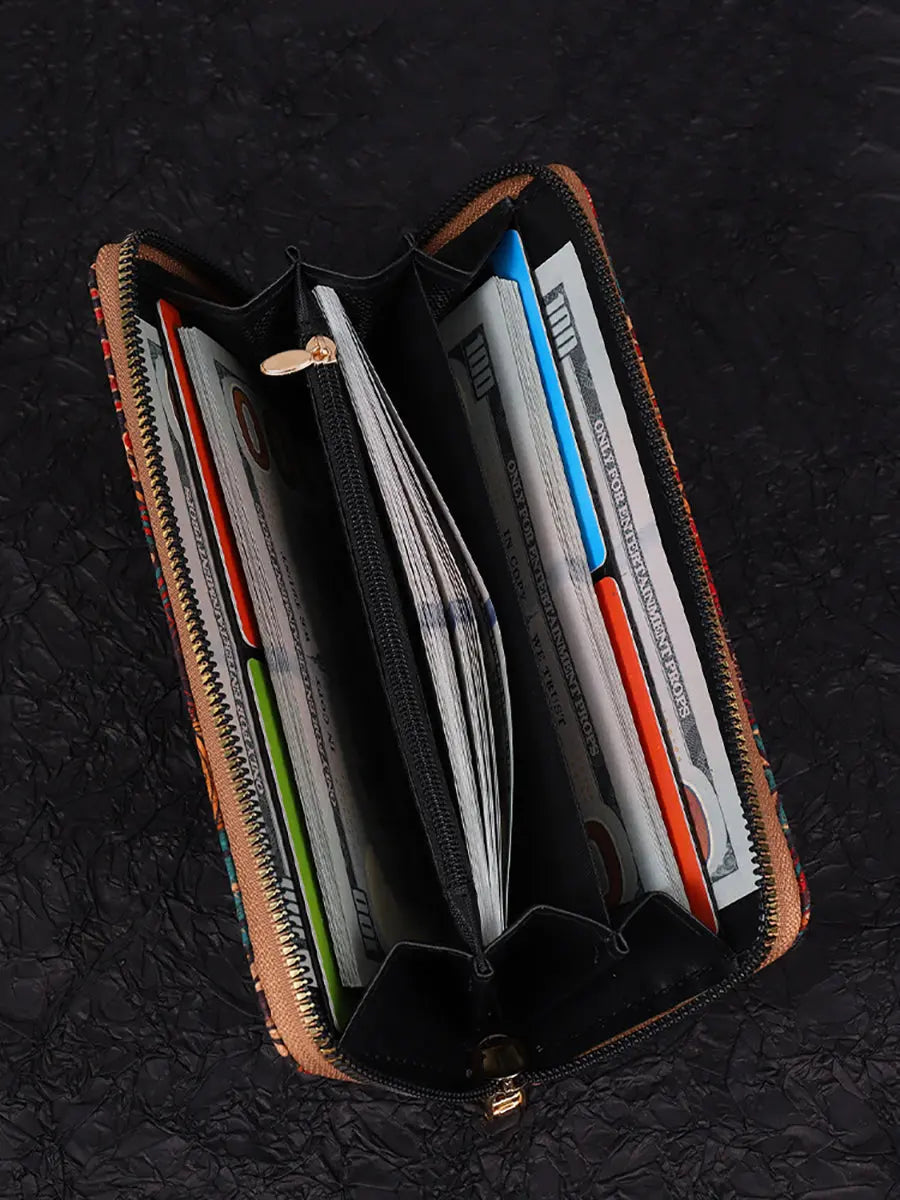 Spliced Multifunction Bag Wallet