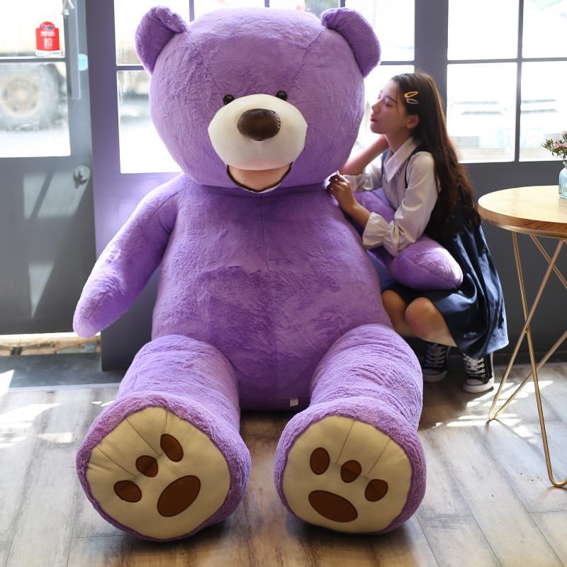 Großhandel 1 mt-2,6 mt Amerikanischen Riesenbärenhaut Teddybär Weiche Plüschtiere Für Kinder Baby Brinquedos Gute Qualität günstigen Preis 