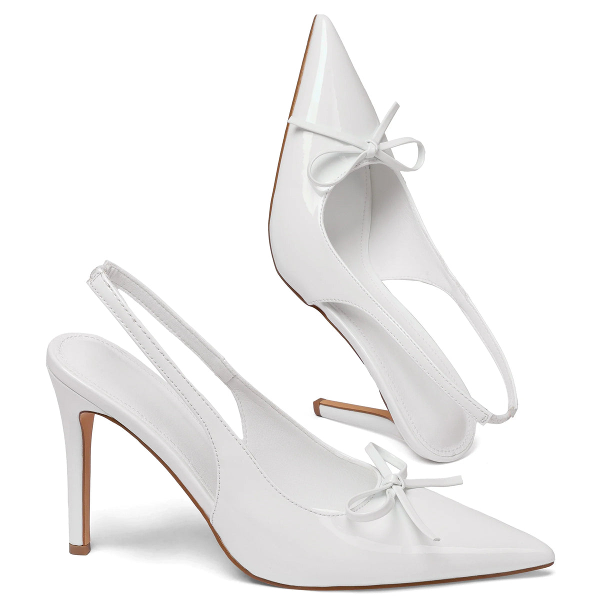 Women Bow Stiletto High Heels