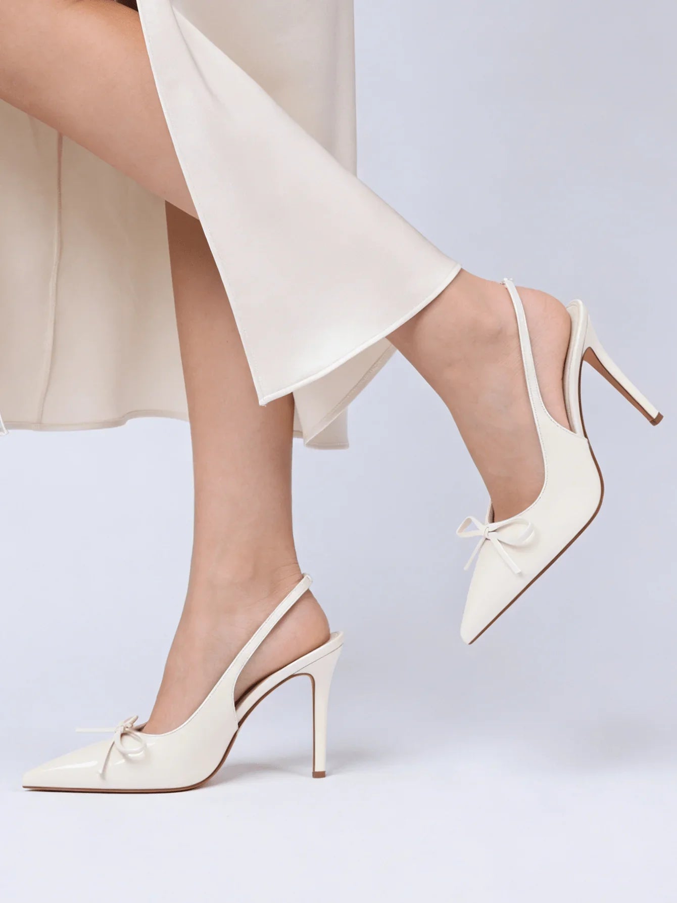 Women Bow Stiletto High Heels