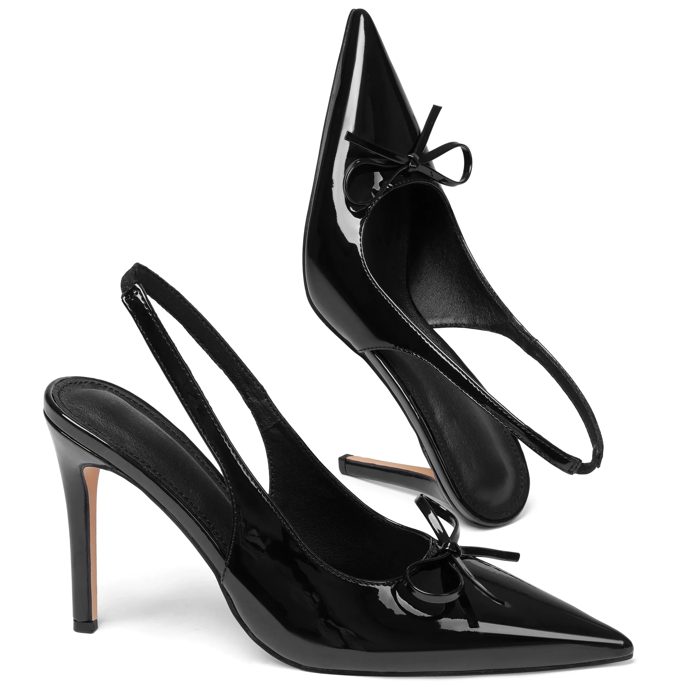 Women Bow Stiletto High Heels