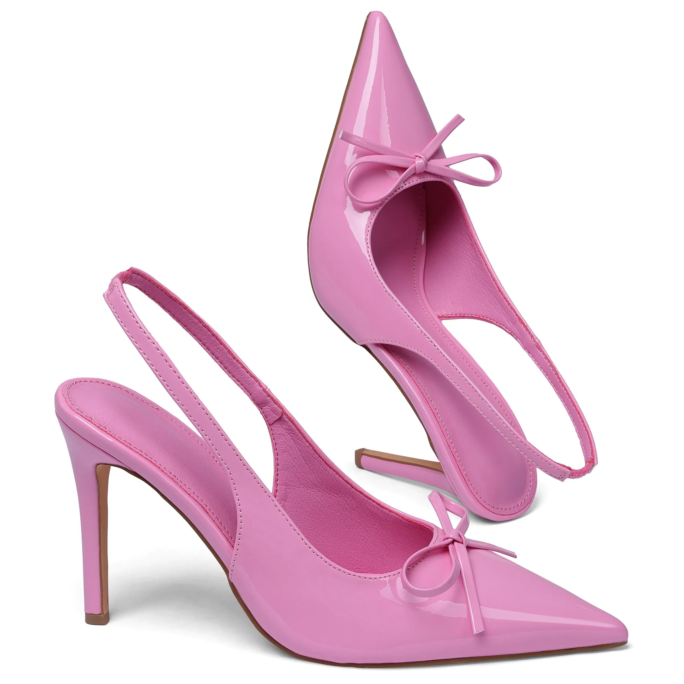 Women Bow Stiletto High Heels