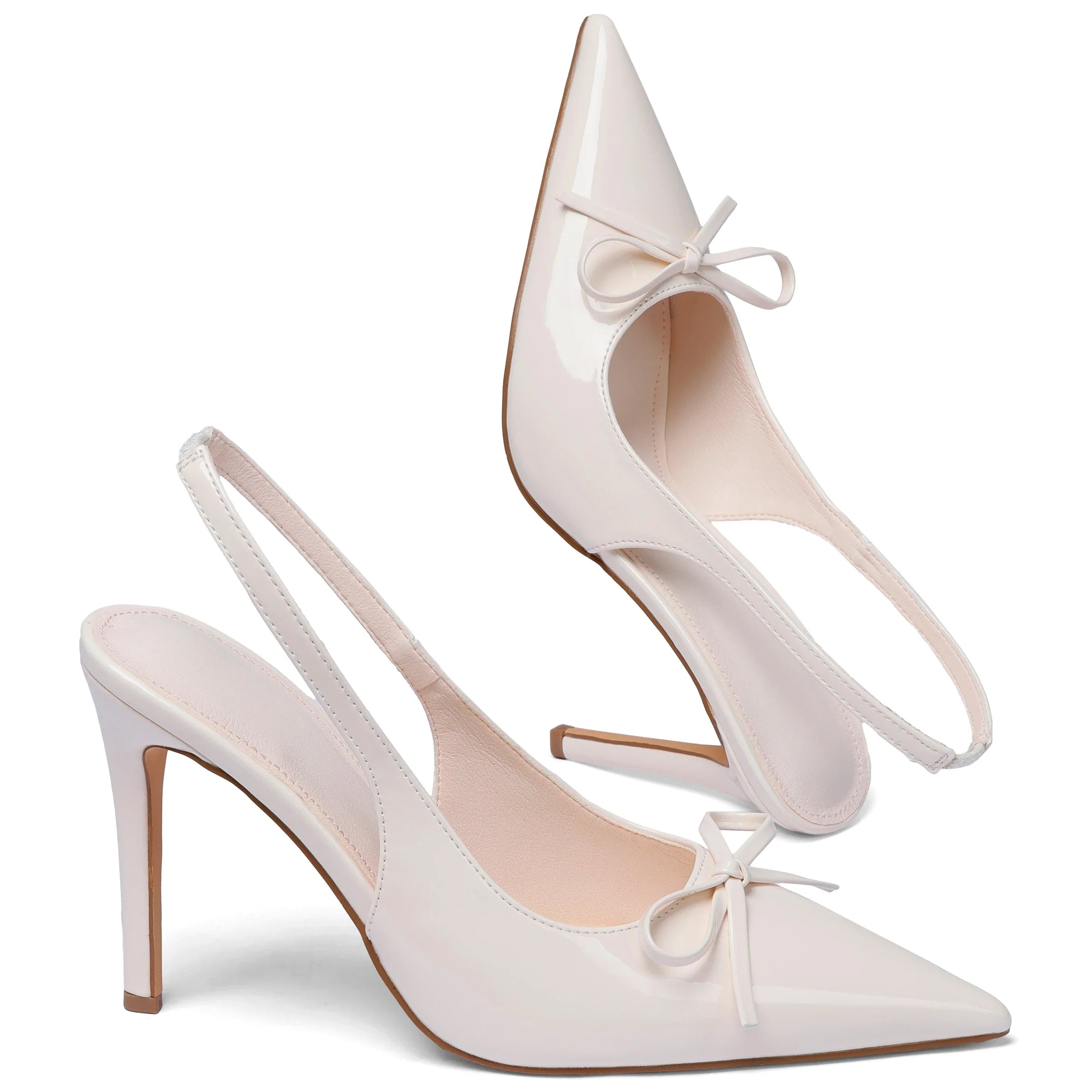 Women Bow Stiletto High Heels