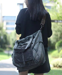 Women Large Capacity Travel Canvas Crossbody Bag