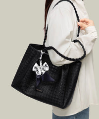 Capacity Women Leather Faux Large Shoulder White Bags