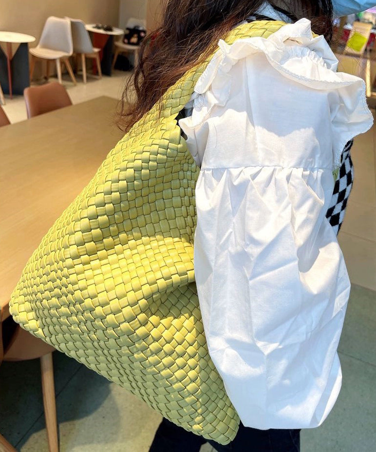 Women Leather Capacity Large Faux Bag Shoulder White