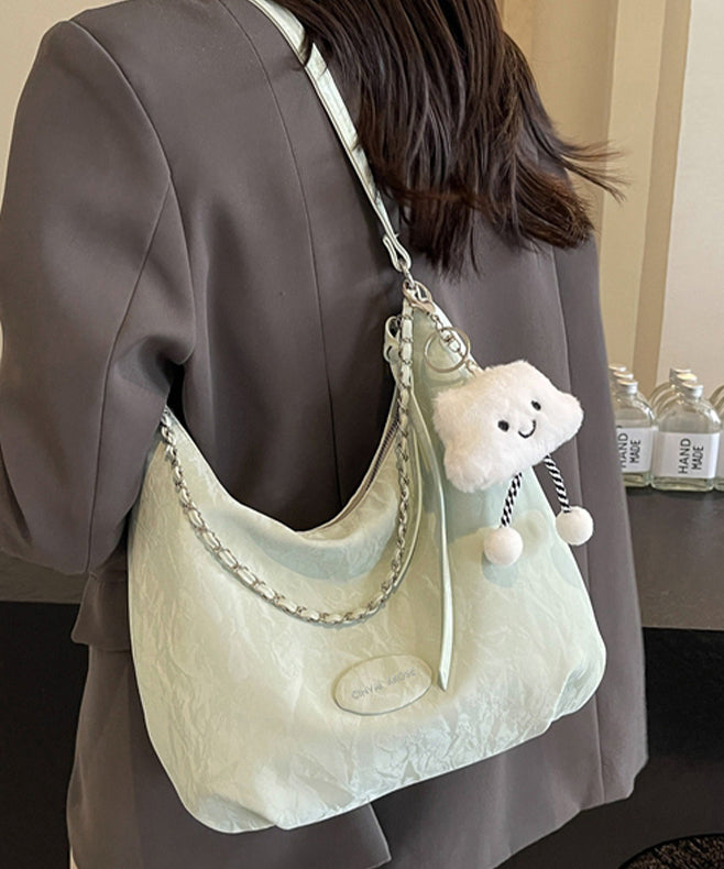 Leather Calf Durable White Bags Solid Shoulder Women