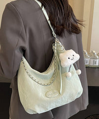Leather Calf Durable White Bags Solid Shoulder Women