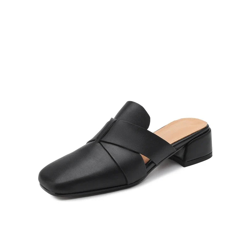 cowhide square toe