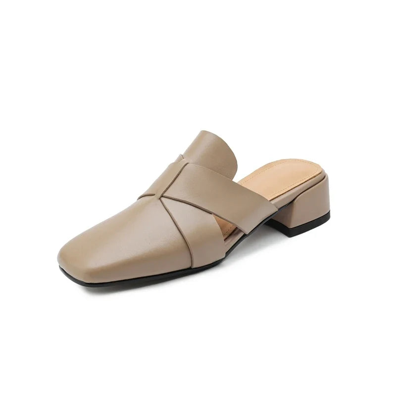 cowhide square toe