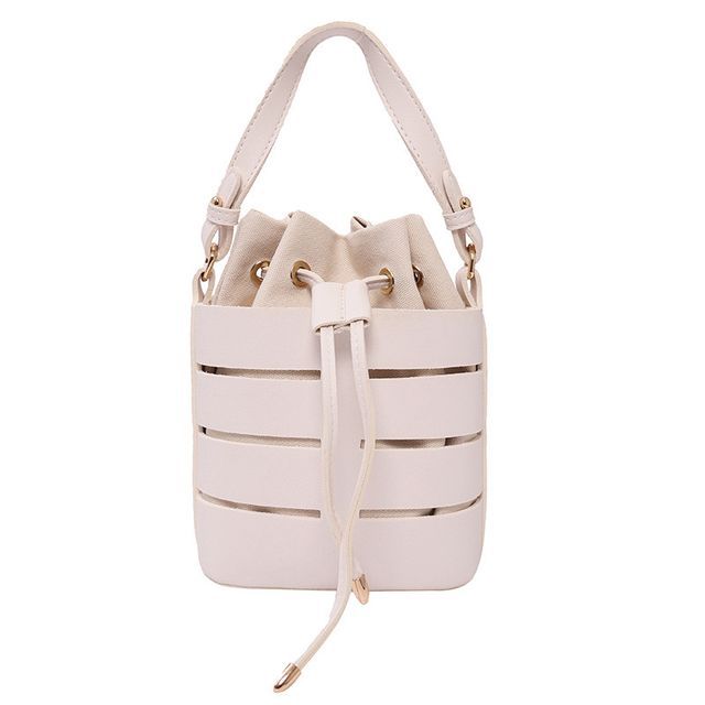 Faux Leather Bucket Bag
