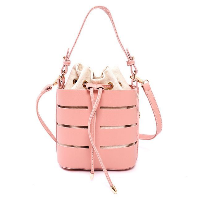 Faux Leather Bucket Bag