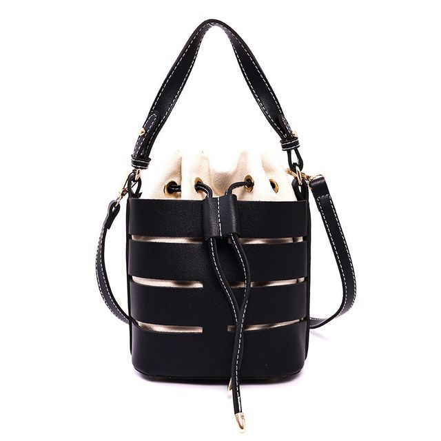 Faux Leather Bucket Bag