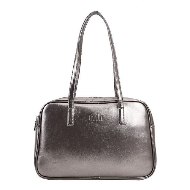 Leather Plain Faux Carryall Bag