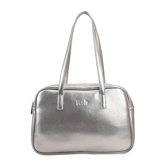 Leather Plain Faux Carryall Bag