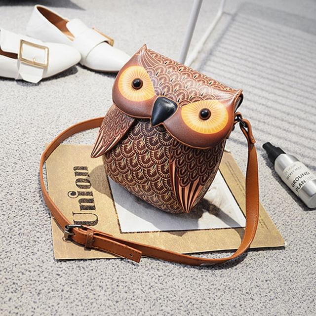 Owl Crossbody Bag Flap